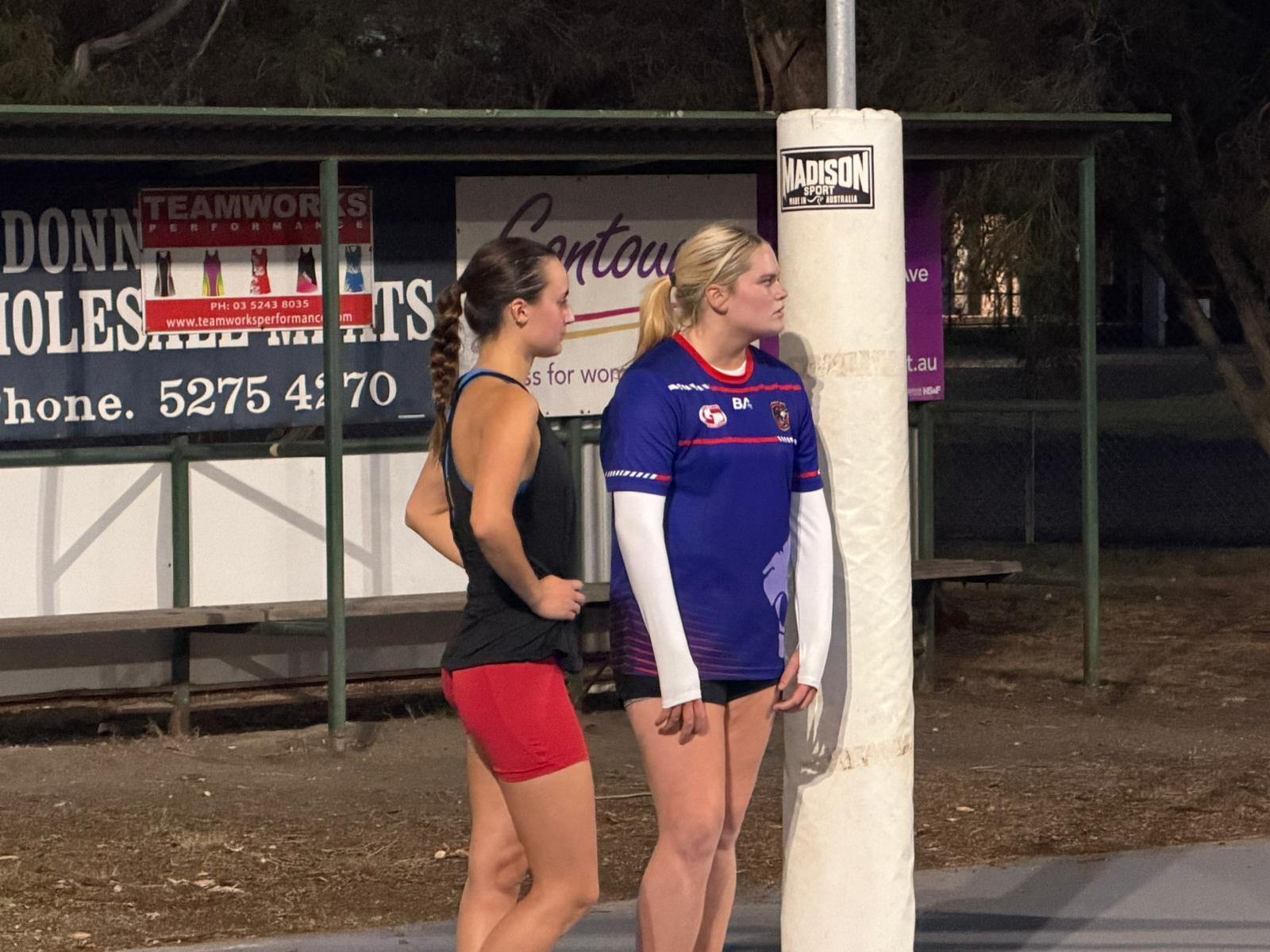 Shayla Murray pictured at training on Thursday night.